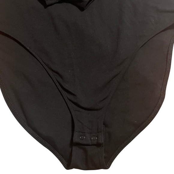 NWOT Old Navy Black Long Sleeve Square Neck Bodysuit Women's Size XXL - Picture 4 of 8